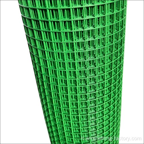 Mesh filo saldato in PVC verde